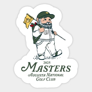 Masters Golf Garden Flag Gnome Augusta National Golf Club 2025 Sticker
